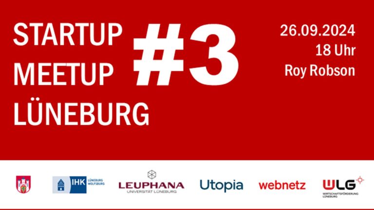 Startup Meetup Lüneburg #3 am 26.09.2024 ab 18 Uhr.