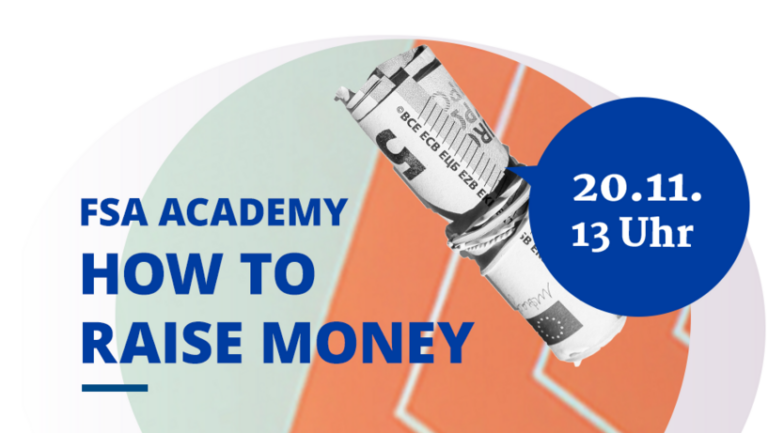 Visual zum Workshop "How to Raise Money" im Rahmen der Female Entrepreneurship Week 2024