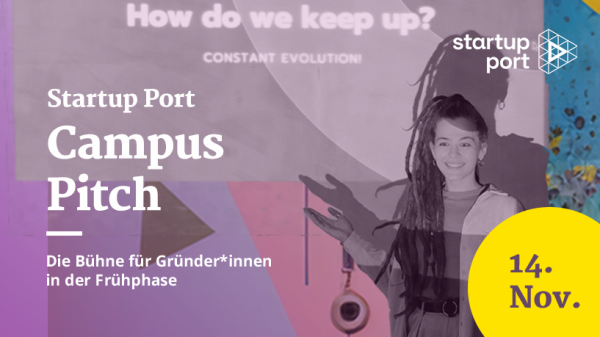 Visual zum Startup Port Campus Pitch
